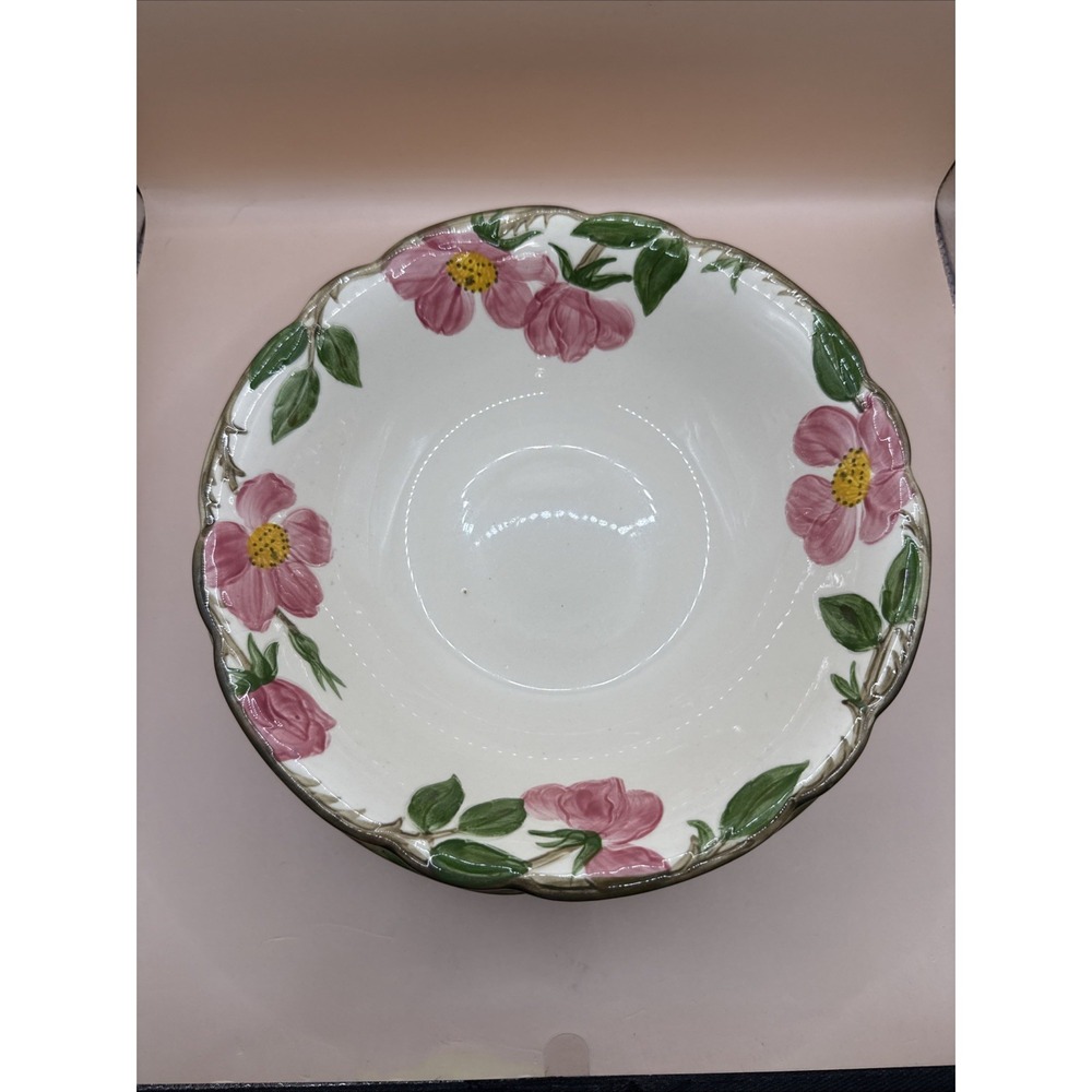 3 Franciscan Desert Rose Serving Bowls 9" USA Flaws